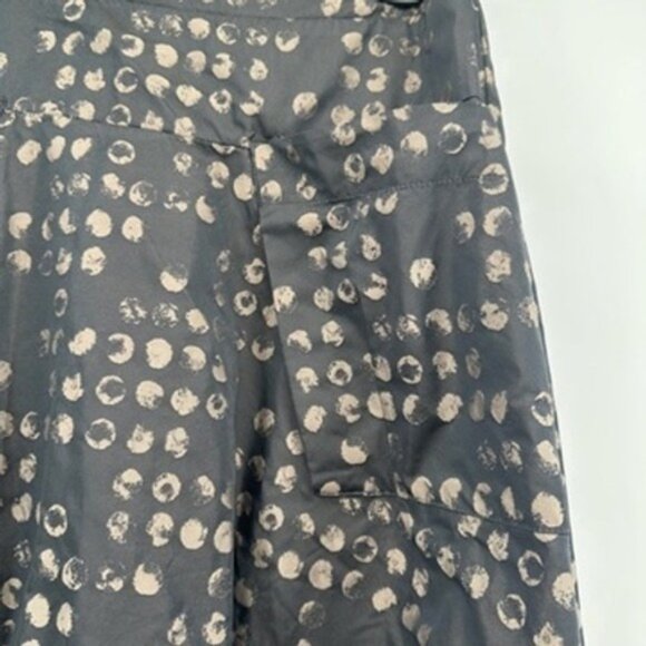 SUN KIM Womens Skirt Polka Dot Black Beige Balloon Style Size S Made in USA - Picture 2 of 8